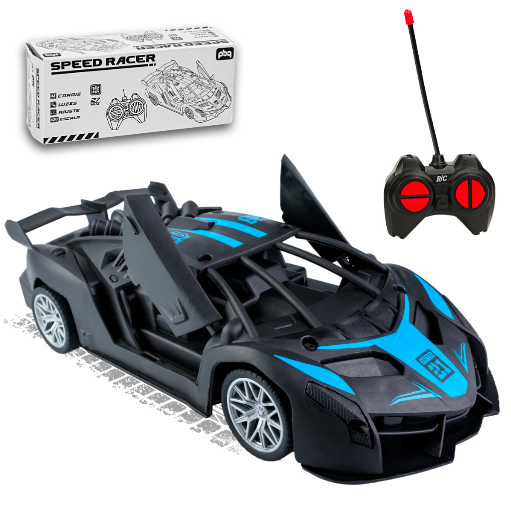 Carrinho Controle Remoto Esportivo Portas Móveis 