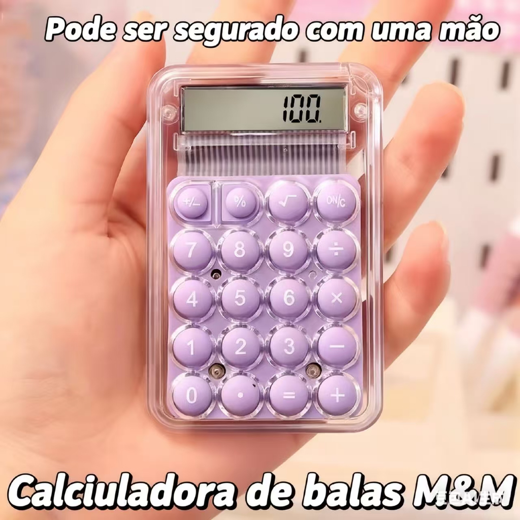 Mini Calculadora Portátil 8 Dígitos  Escola e Es