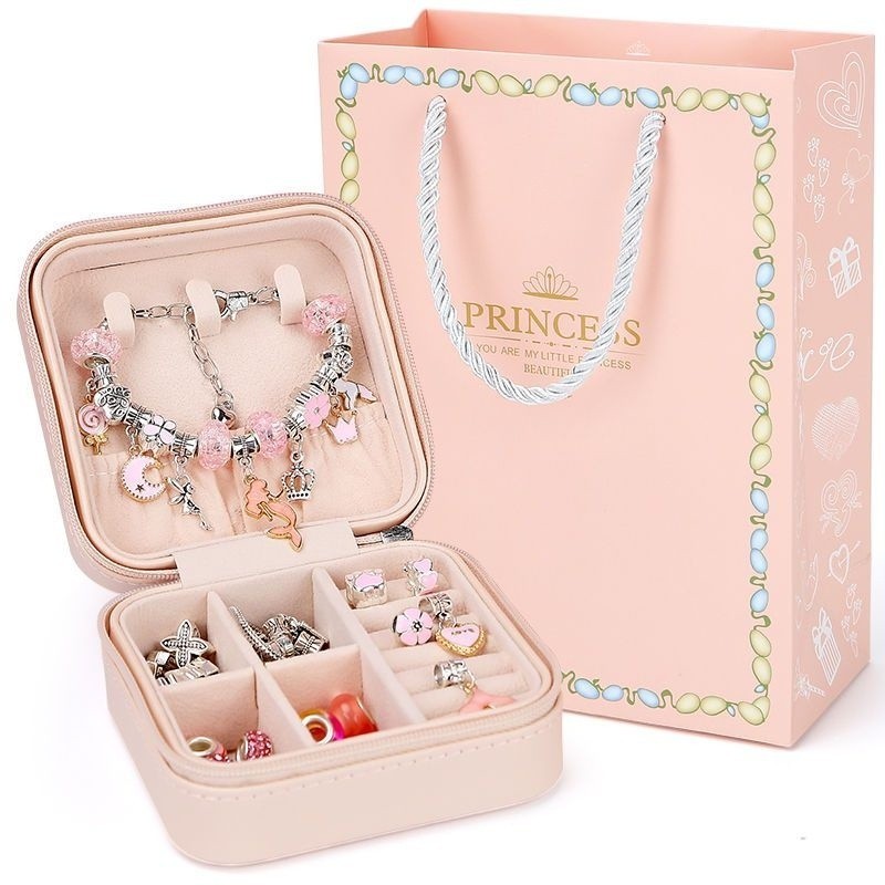 Kit Pulseira Colar Linda Diy 67pçs Com Porta de J