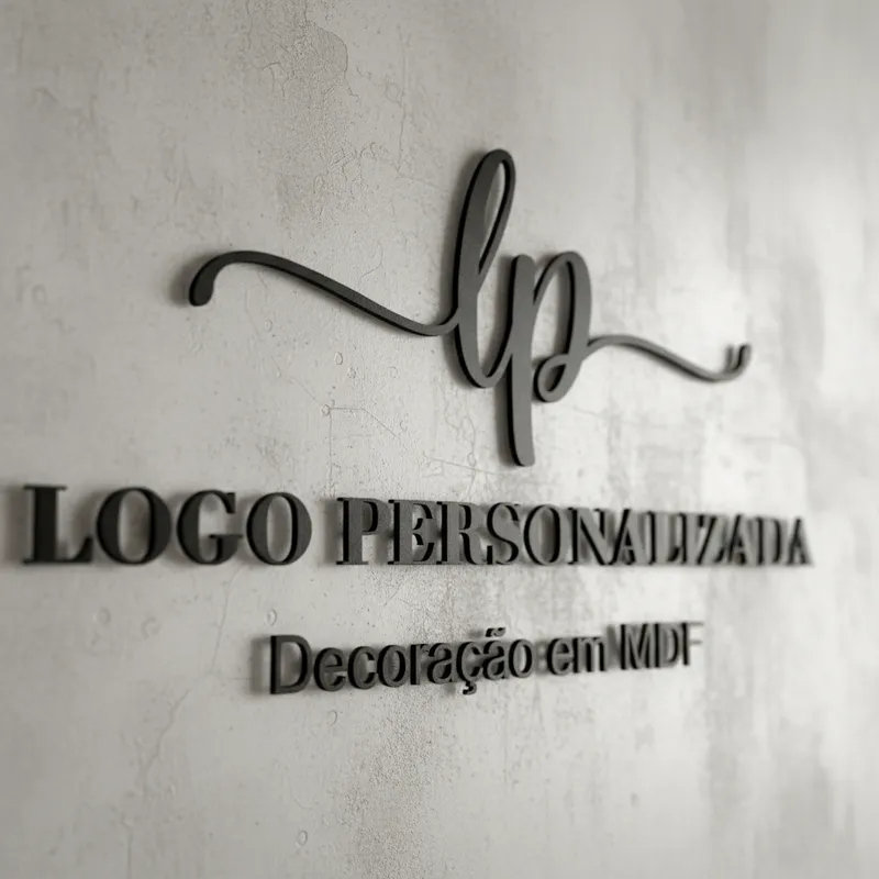 Logomarca em MDF 3mm personalizada – Letreir