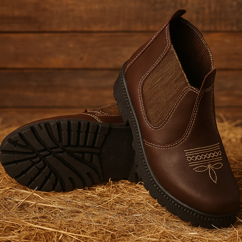 Bota Botina Jequinha Country Bebe Infantil Rodeio 