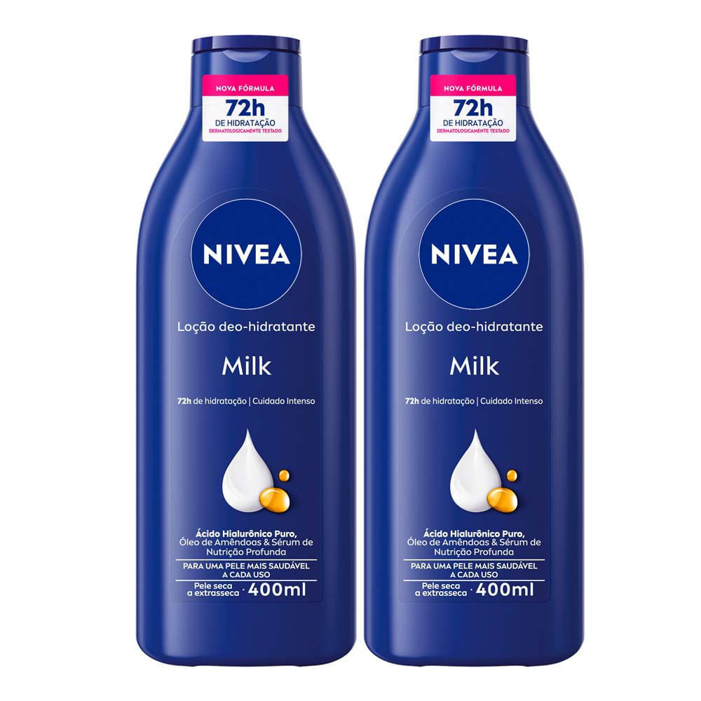 Loção Nivea Milk para Pele Seca a Extrasseca com