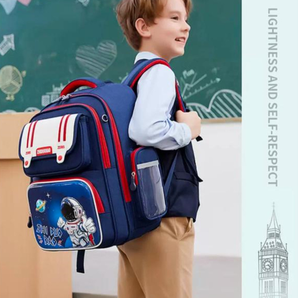 Mochila Escolar Infantil Menino Menina Astronauta 