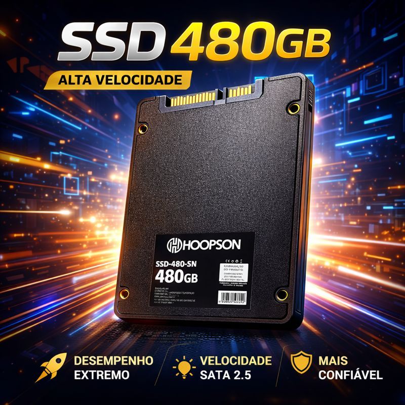 SSD 480GB SATA 2.5 Alta Velocidade p/ PC e Noteboo