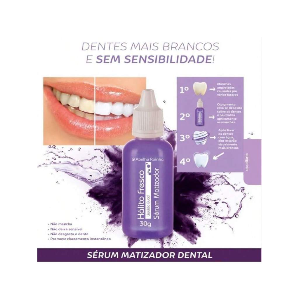 Sérum Matizador Dental Hálito Fresco Dentes Mais