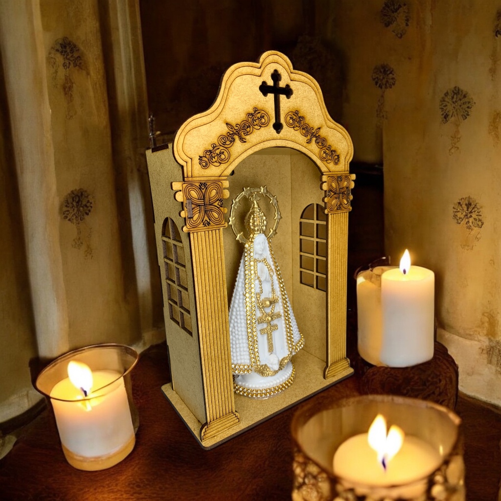 Capelinha Oratório Nossa Senhora Aparecida Em Mad