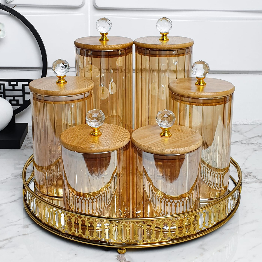 Potes herméticos porta mantimentos com tampa de b