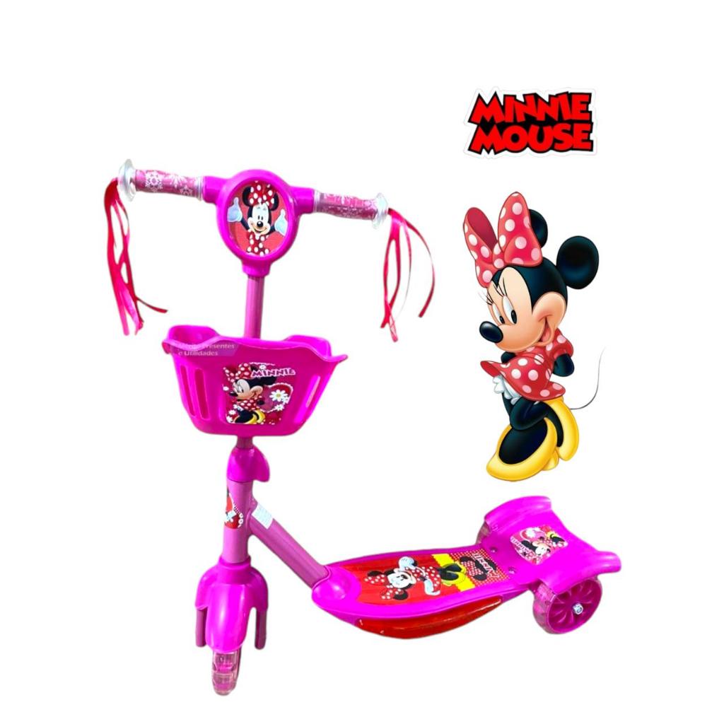 Patinete Infantil Meninas Vários Personagens Musi