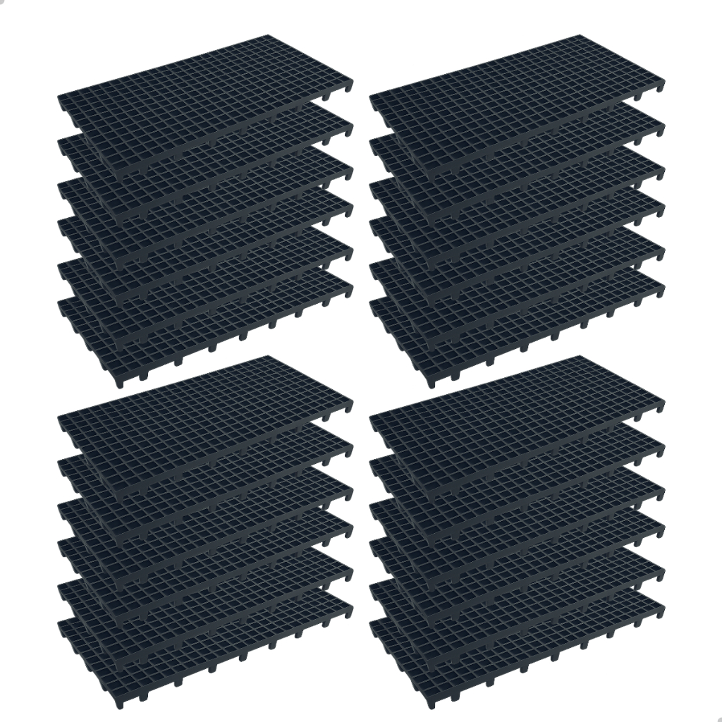 Kit 20 Peças Pallet Palete Estrado Plástico Pret