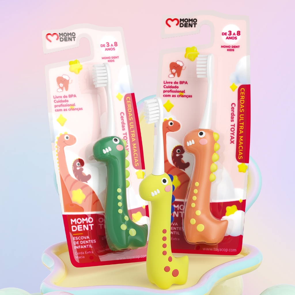 MOMODENT Escova Dental Infantil com Formato de Din