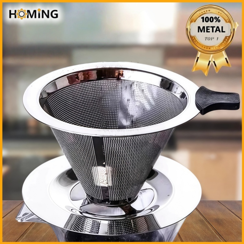 14/13/12CM Filtro Café Coador Inox Mini Sem Uso P