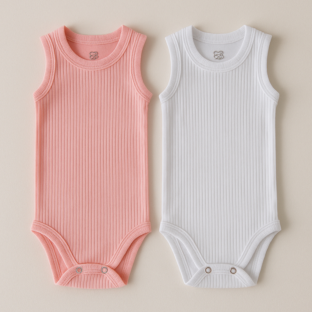 Kit 2 Body Regata Malha Canelada Premium Verão 10