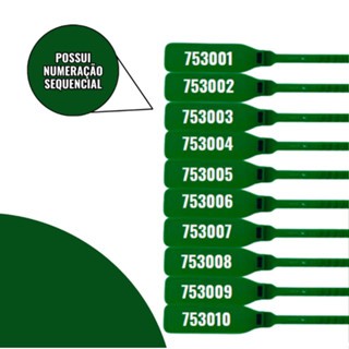 Kit 1000 500 300 Peças Lacre de Segurança 16cm