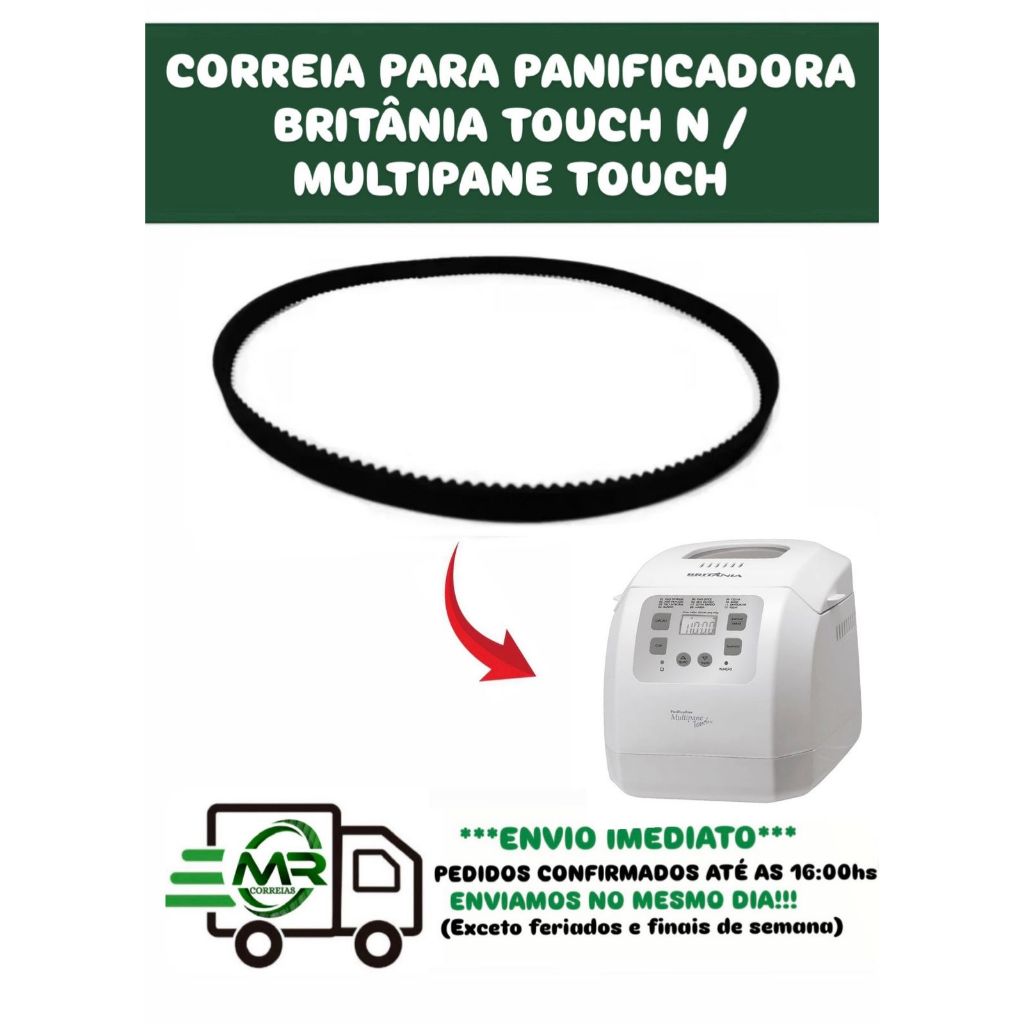 Correia para panificadora Britânia TOUCH N / MULT