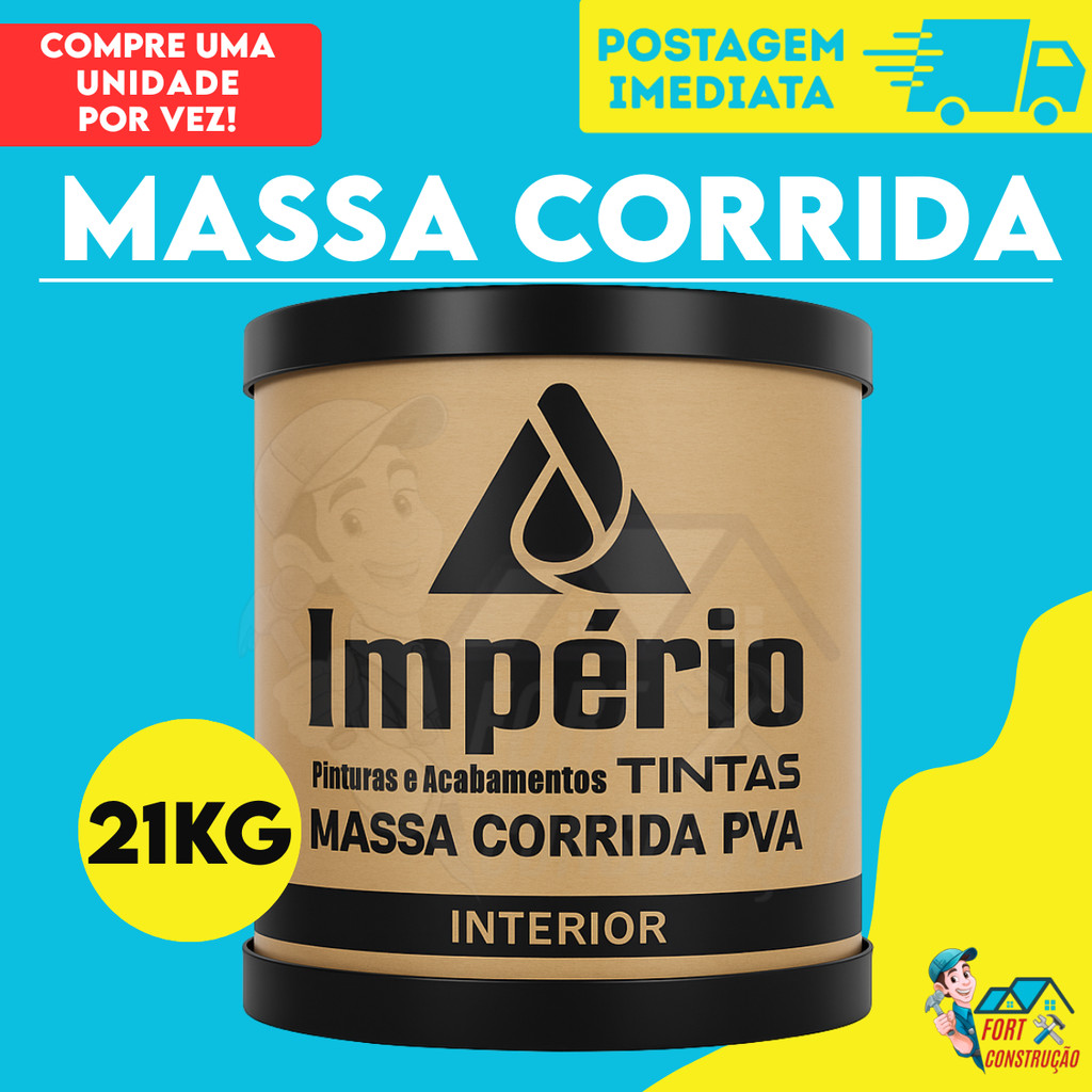 Massa Corrida PVA Revestimento 21kg Premium Acabam