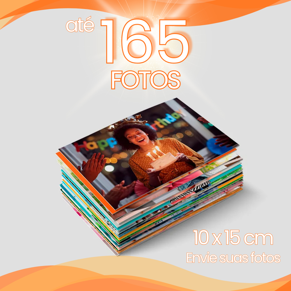 Foto 10×15 – kit 165 fotos – Envi