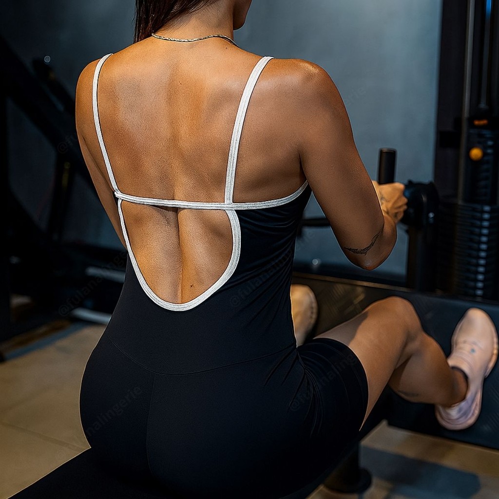 Macaquinho Básico Feminino Fitness Academia Costa