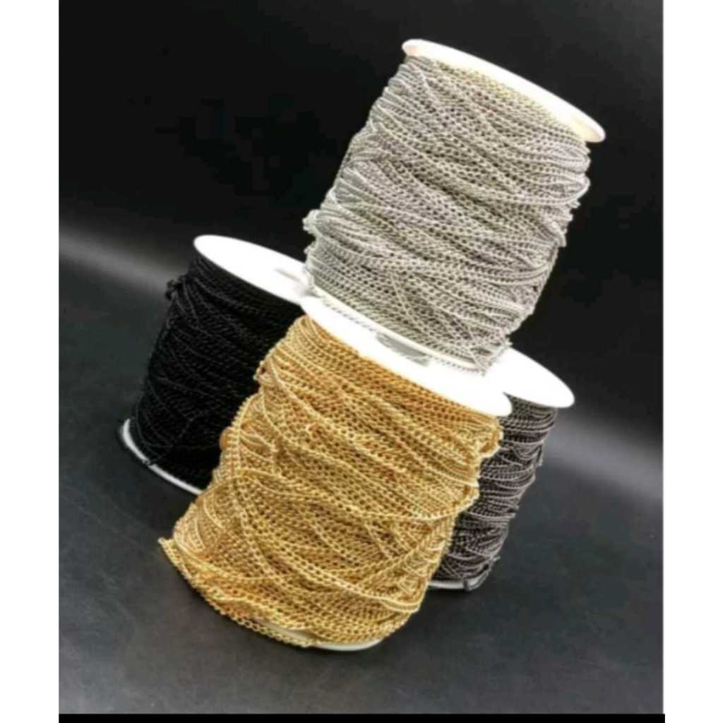 Kit Corrente Banhada com Produto 10 metros feito d