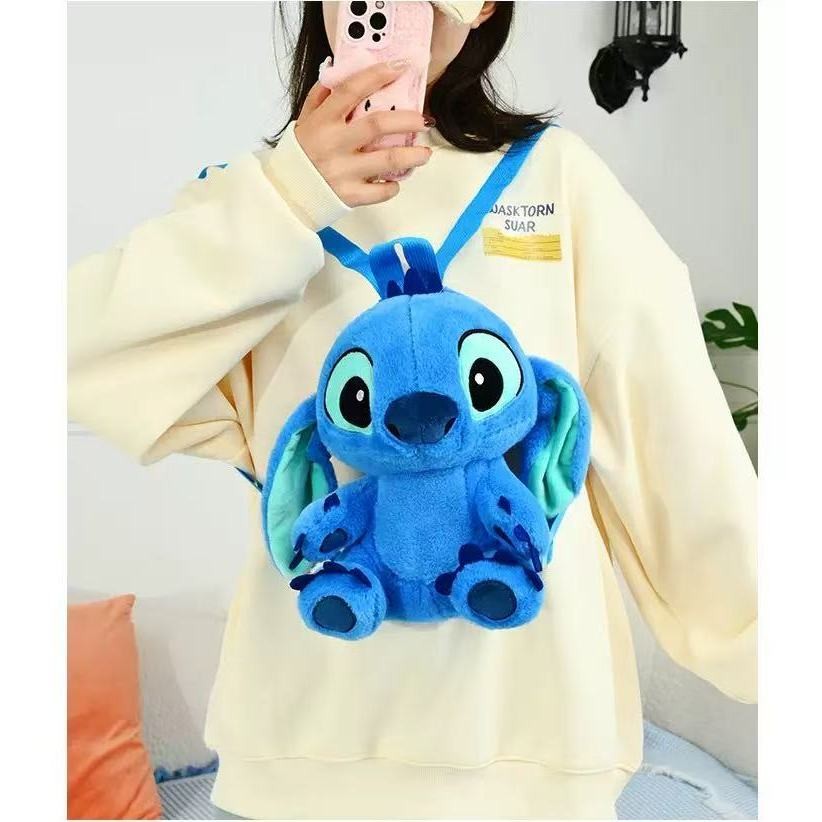 Mochila de pelúcia fofa feminina Lilo E Stitch 20