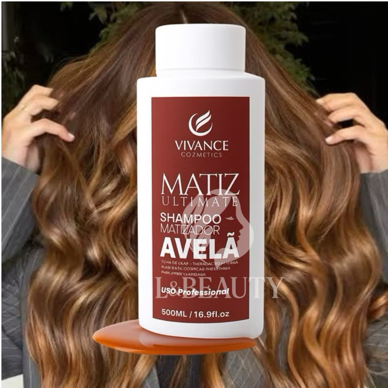 Shampoo Matizador Tonalizante  Avelã 300ml Vivanc