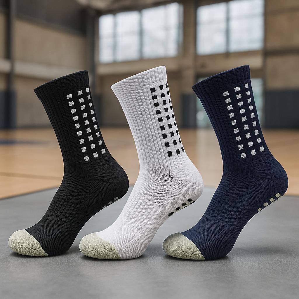 KIT 3 Meia Meias Esportivas Futebol Algodão Antid