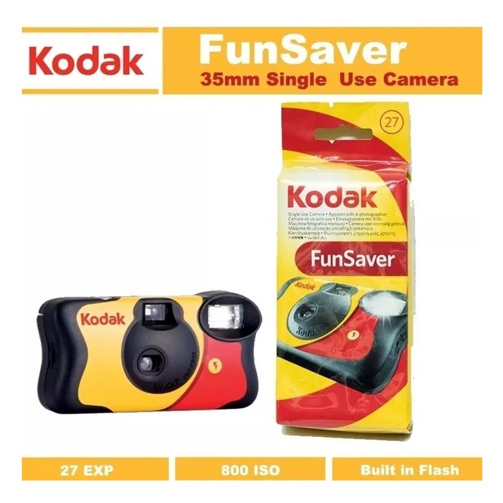 Câmera Descartável Kodak Funsaver 27 Poses ̵