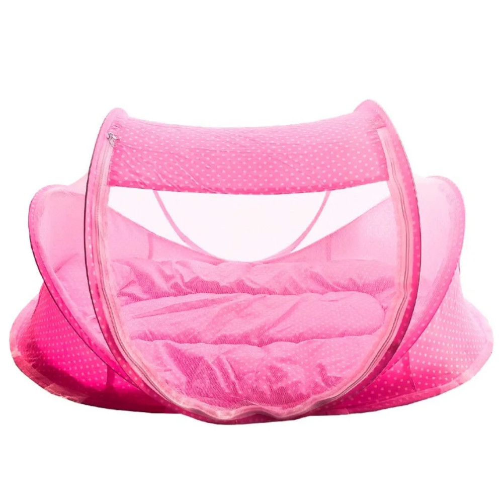 CAMA BERÇO INFANTIL COM  MOSQUITEIRO DOBRAVEL ROS