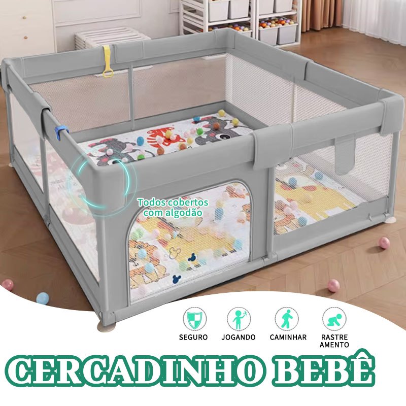 Cercadinho Bebê Grande Chiqueirinho Infantil Cerc