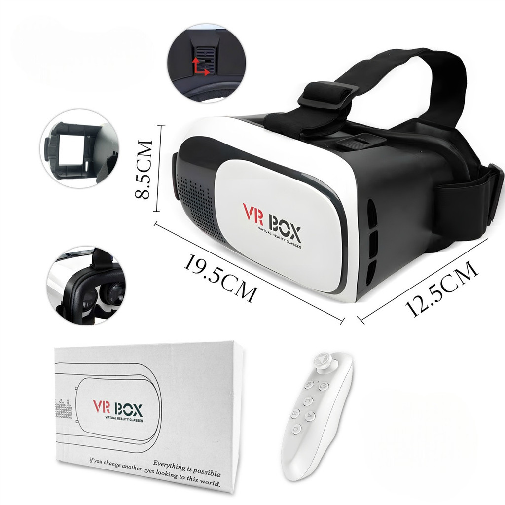 Óculos Vr Box 2.0 Realidade Virtual + Controle Ca
