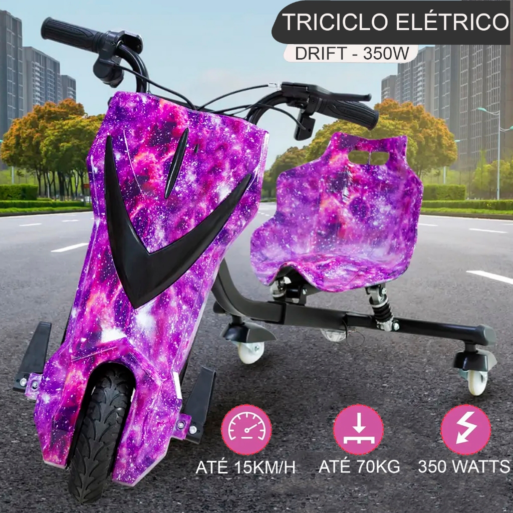 Triciclo Infantil Elétrico Com Bluetooth MP3 Dri