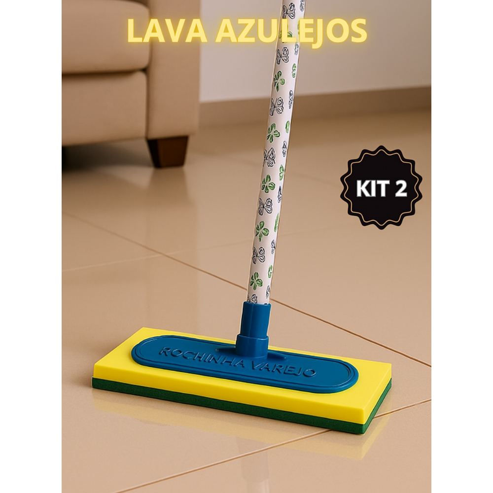 Kit com 2 unidades Lava Azulejo com Cabo Grande Es