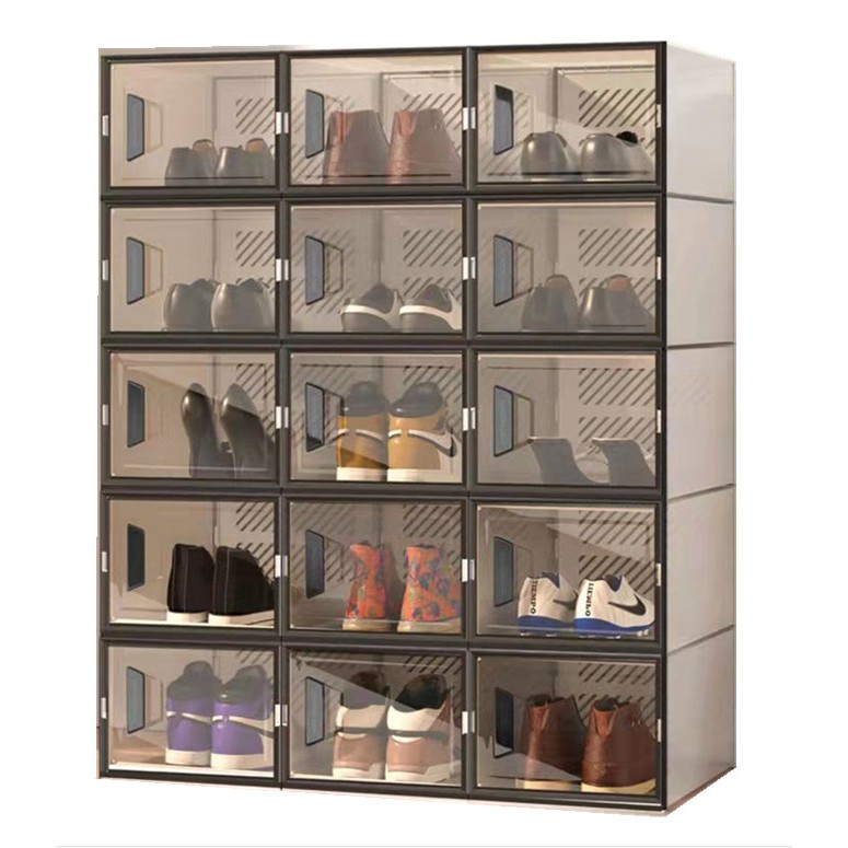 KIT8 10 12 Caixa Organizadora Para Tênis Sapatos 