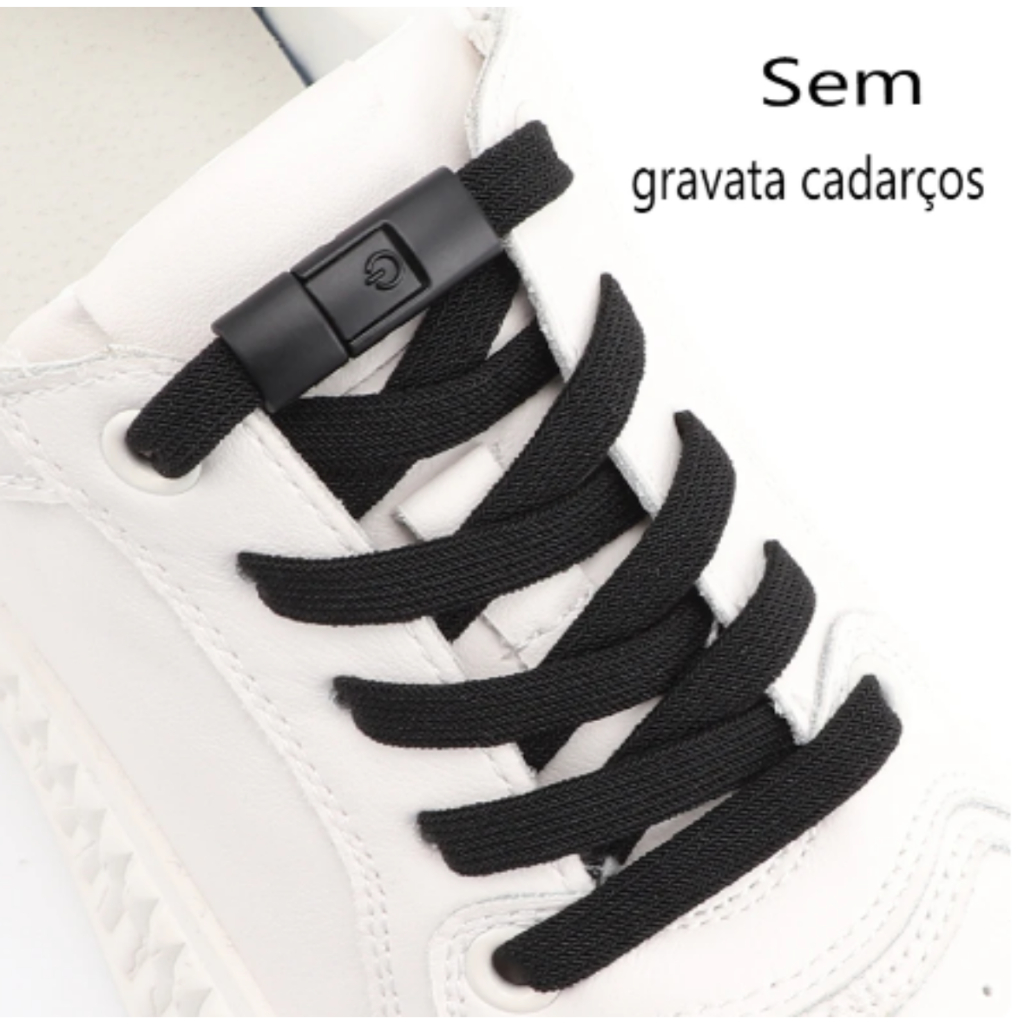 Cadarços Elásticos Para Tênis Sem Amarrar Infan