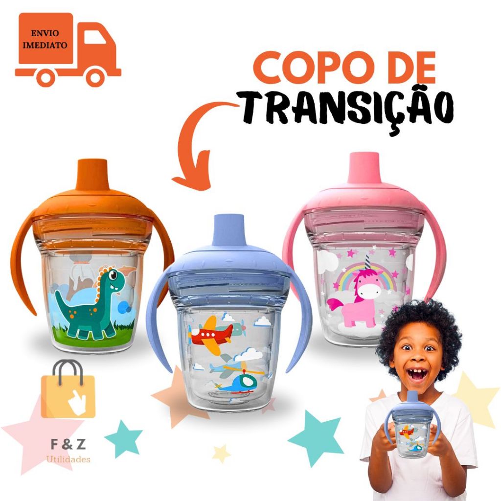Copo Infantil de Transição Antivazamento  Copo A