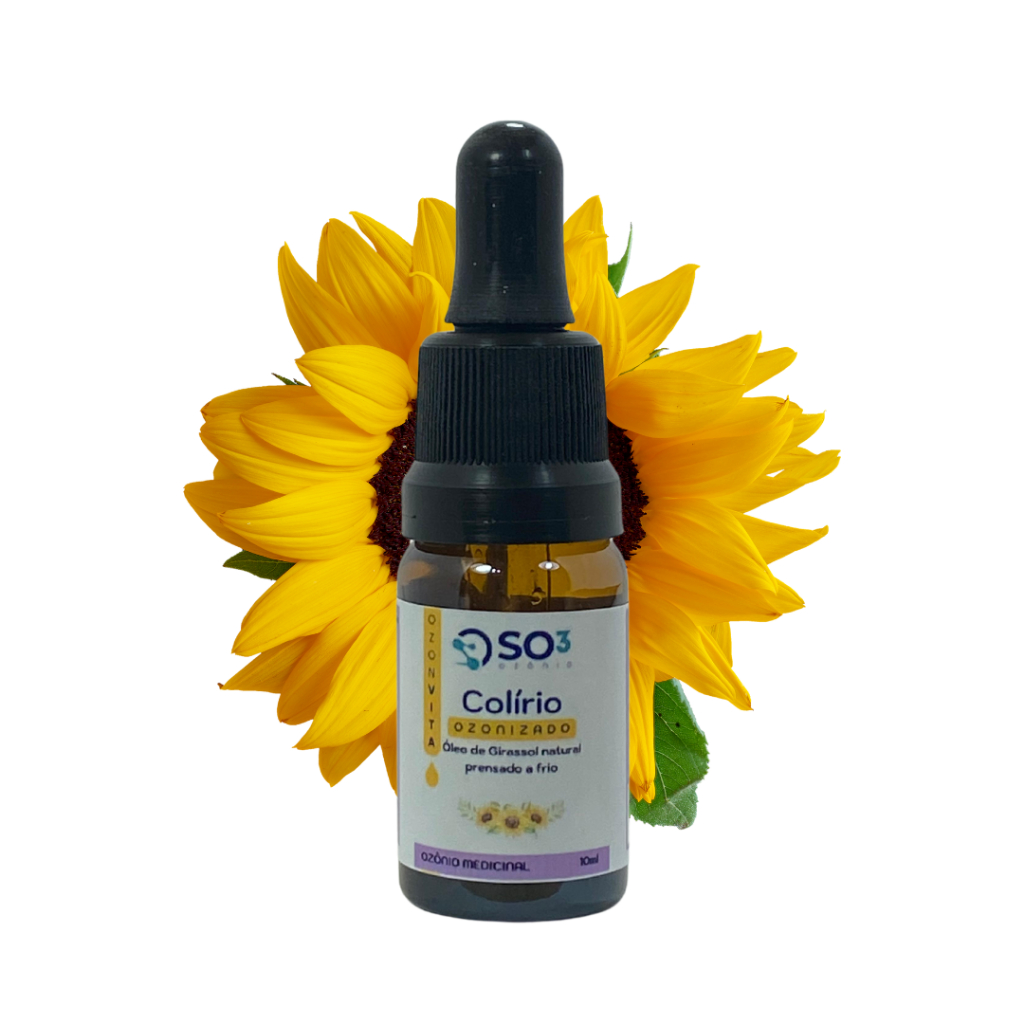 Colírio Natural Ozonizado 10ml Óleo de Girassol 