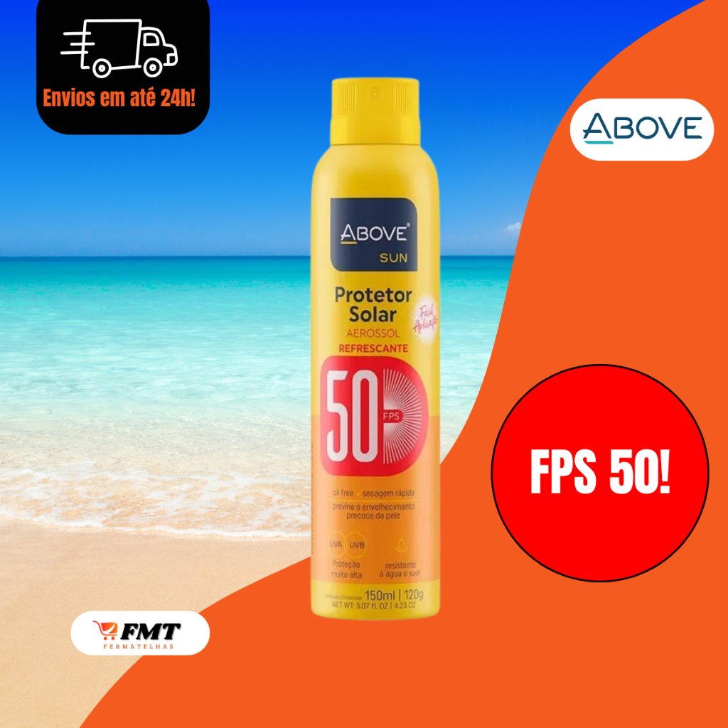 Kit Protetor Solar Spray Aerossol Refrescante Abov