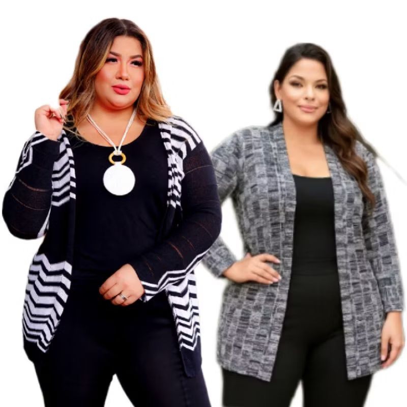 COMBO casacos capas mesclas PLUS SISE inverno kimo