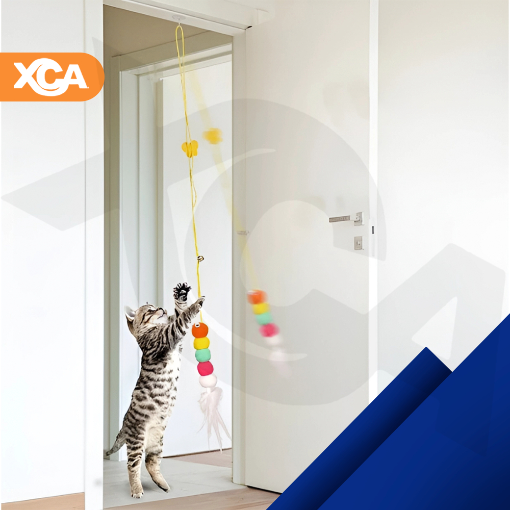 Brinquedo Gato Interativo Pendurar Teto Porta Laga