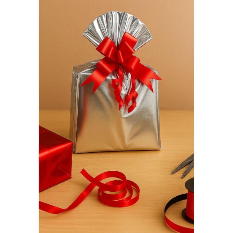 50 sacos para presente metalizado vários tamanhos