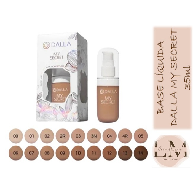 Base Líquida de Alta Cobertura My Secret Dalla 35