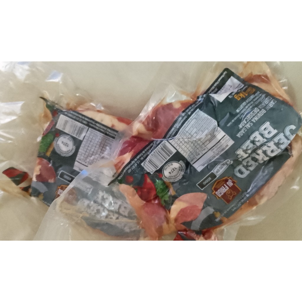 CARNE SECA 1kg JV FRIGO JERKED BEEF DIANTEIRO, VAL