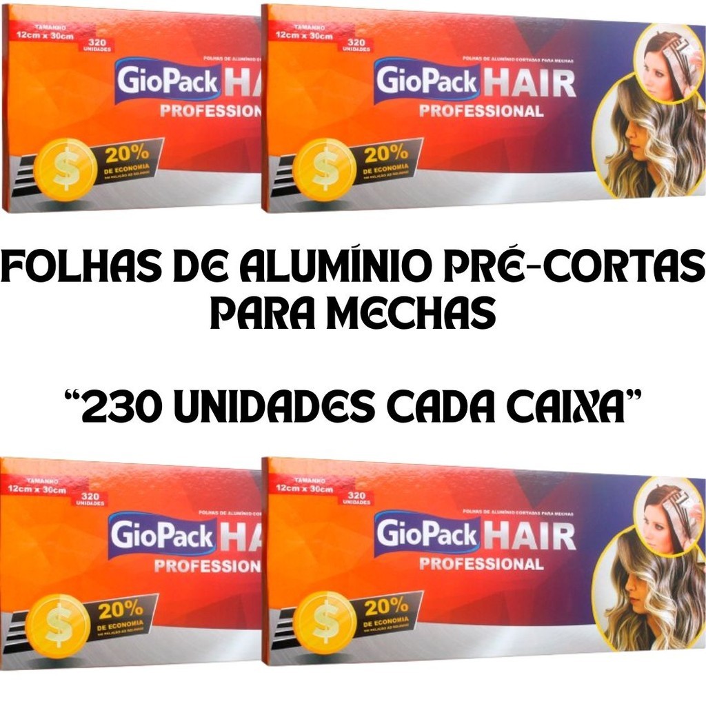 GIOPACK – FOLHAS DE ALUMÍNIO PARA MECHAS 32