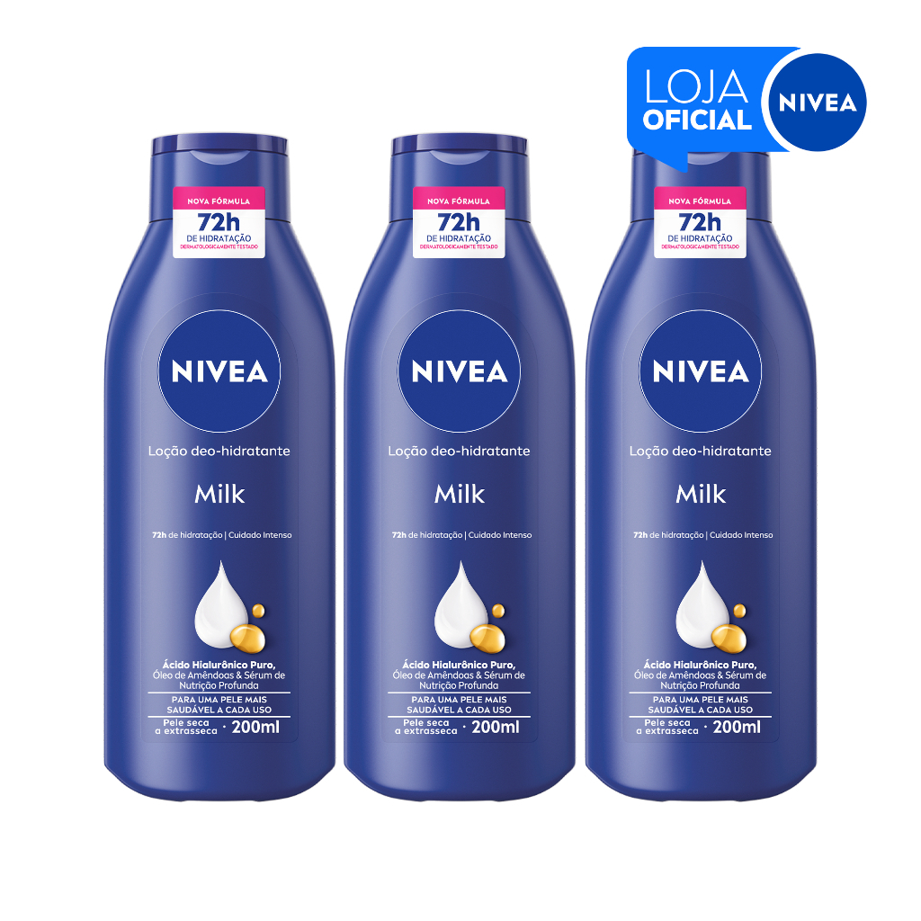 NIVEA Loção Hidratante Milk Pele Seca a Extrasse