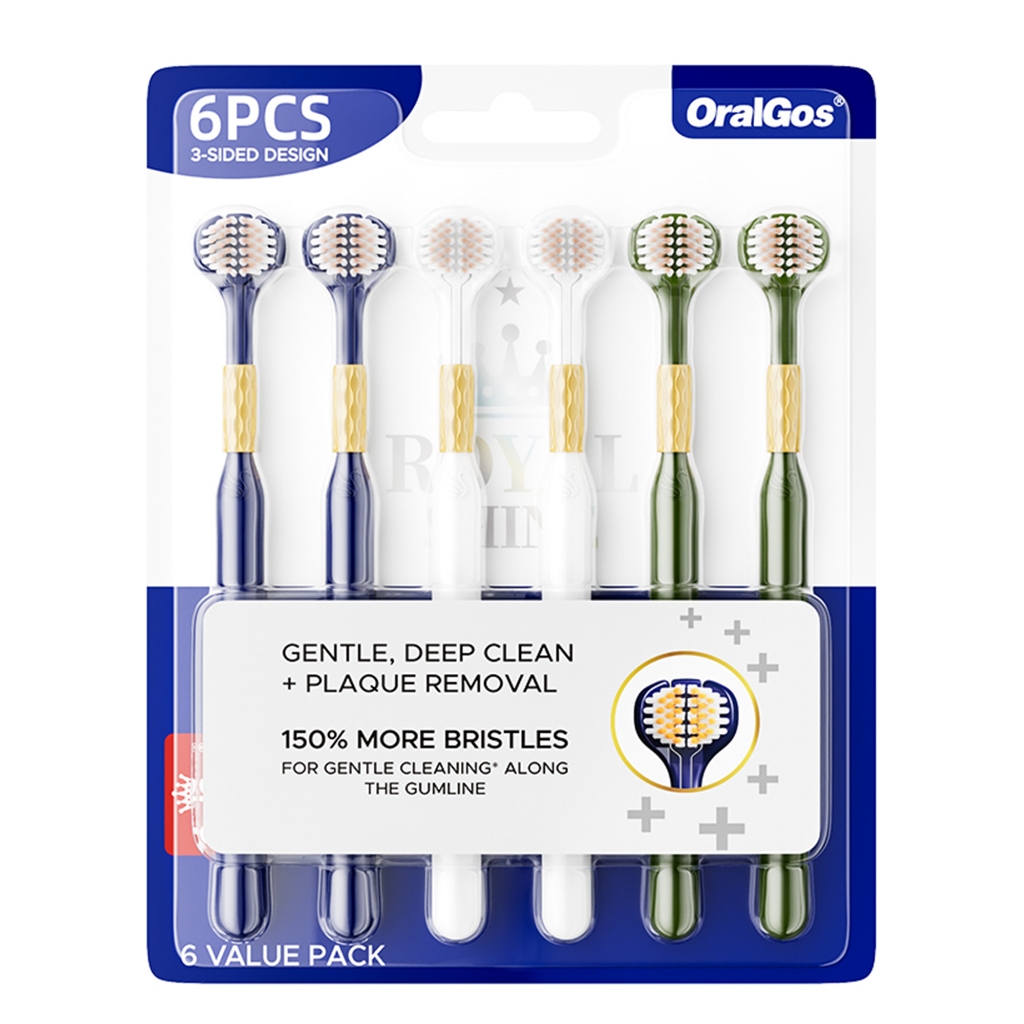 OralGos/DENTBEN Escova Dental 3 Lados, Limpeza Pro