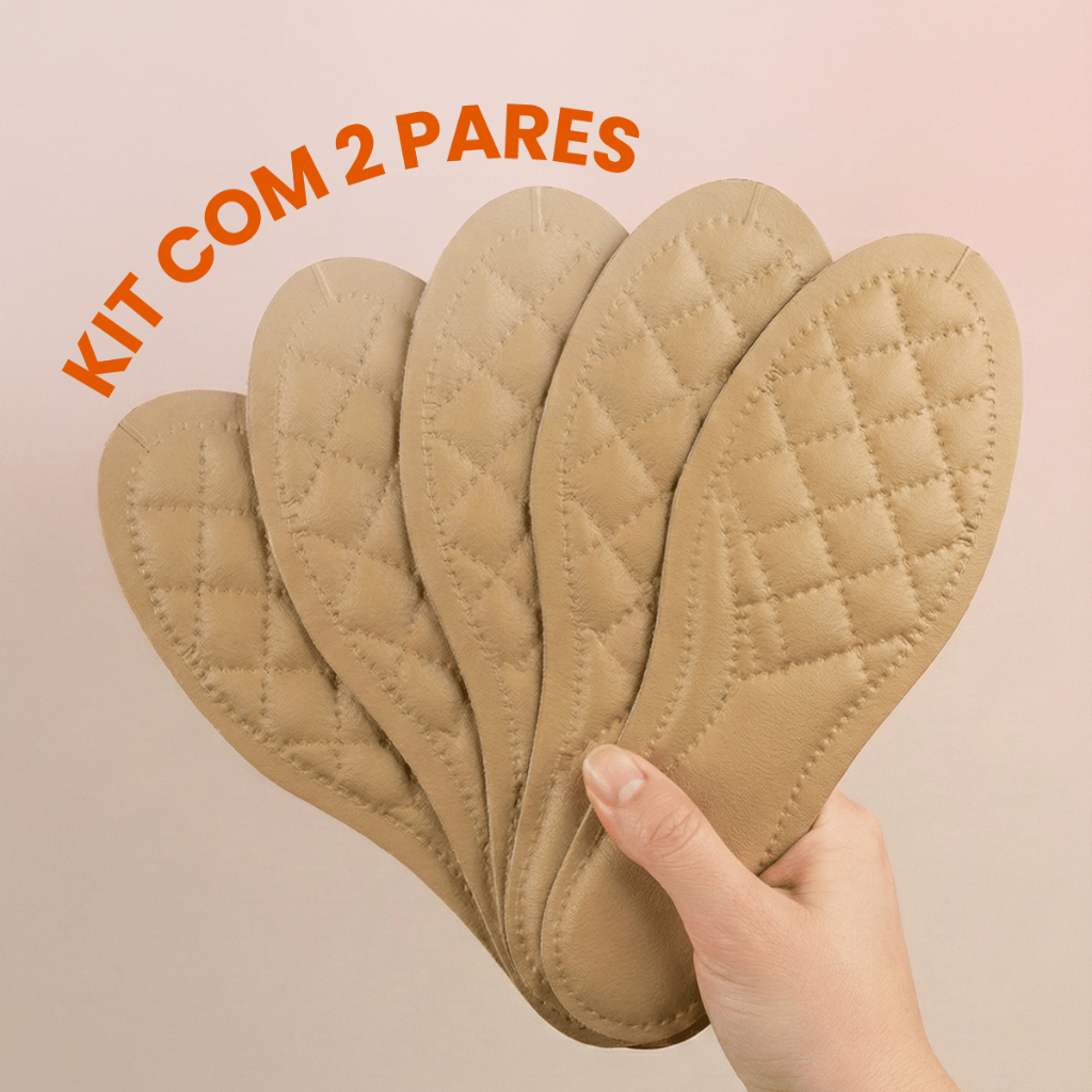 KIT 4 PARES PALMILHAS DE MASSAGEM 5D PARA MULHERES