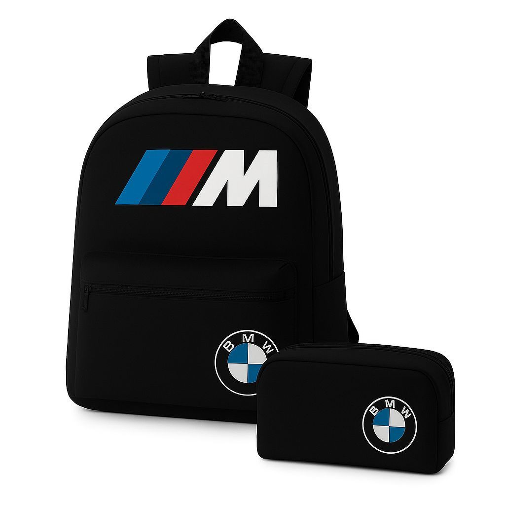 Kit Mochila e Necessaire BMW M Sport Estilo Autom
