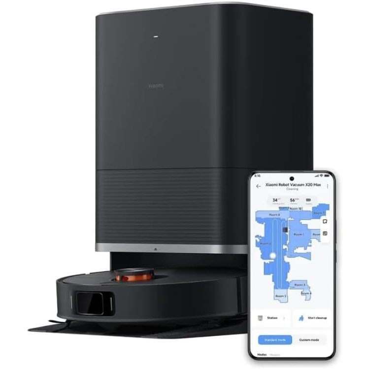 Robô Aspirador Xiaomi X20 MAX Alexa 8000Pa Mapeam