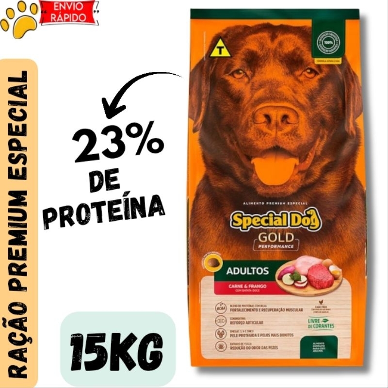 Ração Special Dog Gold Performance Carne e Frang