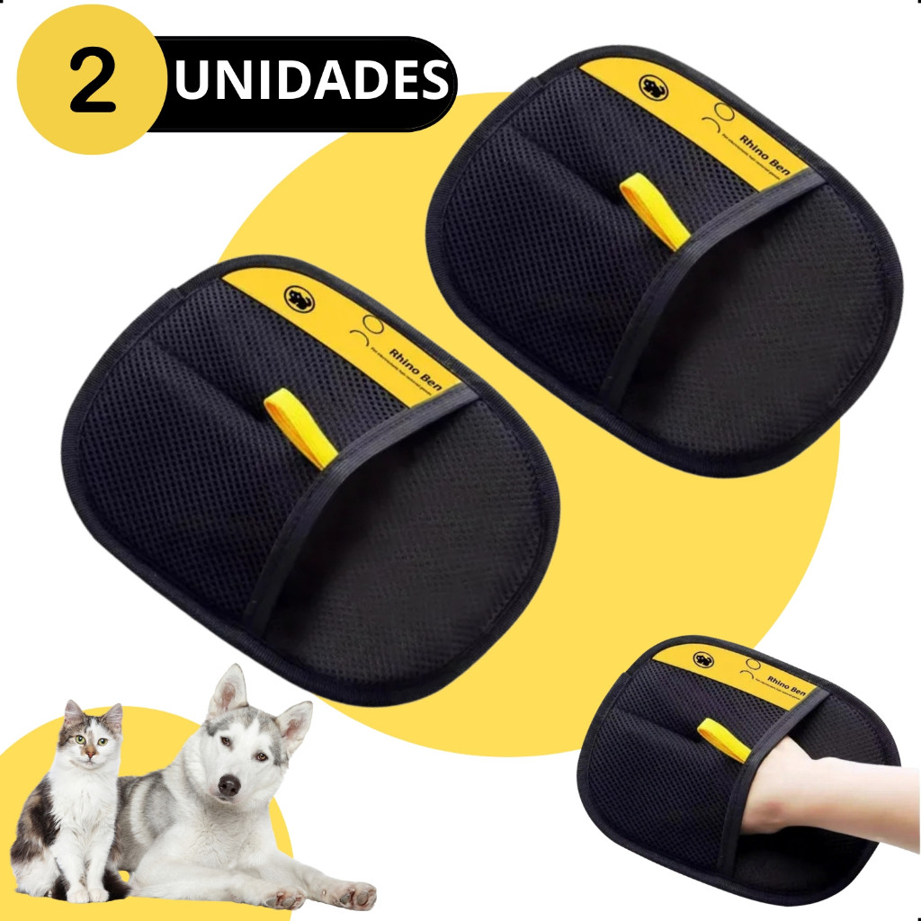 KIT 1 – 2 Luva Pet Removedora De Pelos Pet G