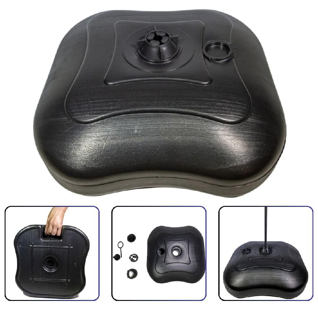 Base Quadrada para Guarda Sol Ombrelone Preta Est�